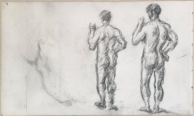 Bagnante maschio in piedi; Atlante di Puget da Paul Cézanne